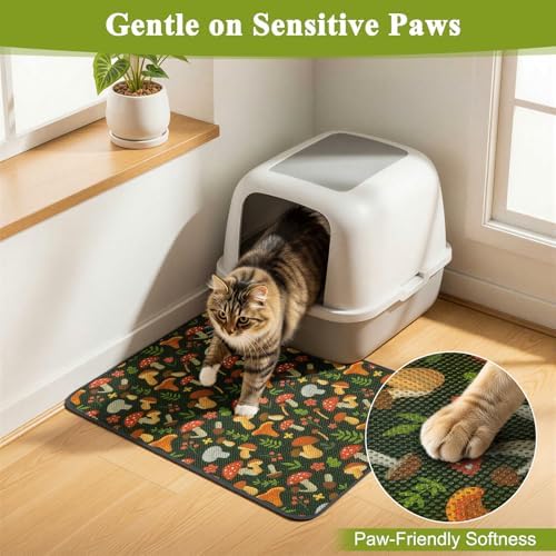 Unicorn Catcher 33"x22" Cat Litter Mat Machine Washable Litter Trapping Pad - Image 4