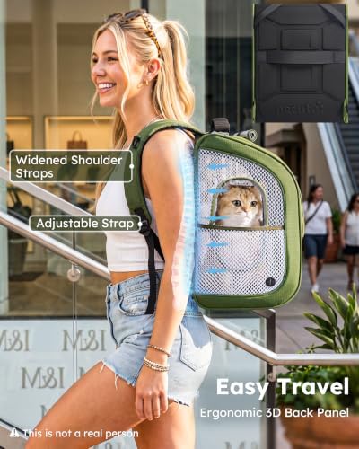 Pecute Cat Backpack Carrier, Spacious & Breathable Pet Backpack - Image 4