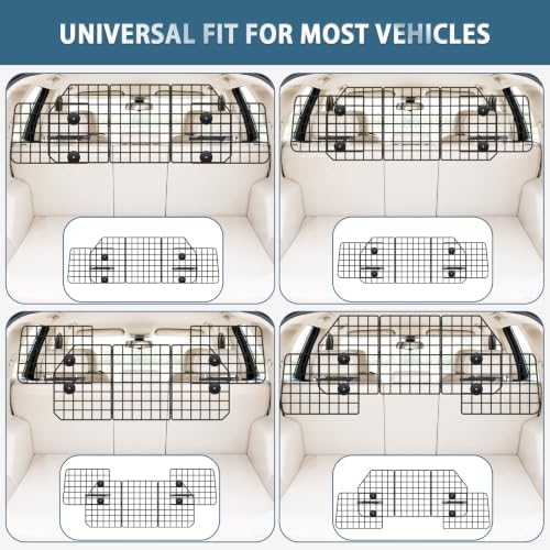 FEED GARDEN Dog Car Barrier for SUV, Heavy Duty Steel Wire Mesh Pet Divider - Image 5