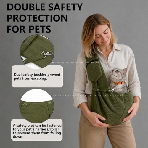 Dog Sling Carrier Adjustable Strap Bag - Image 4