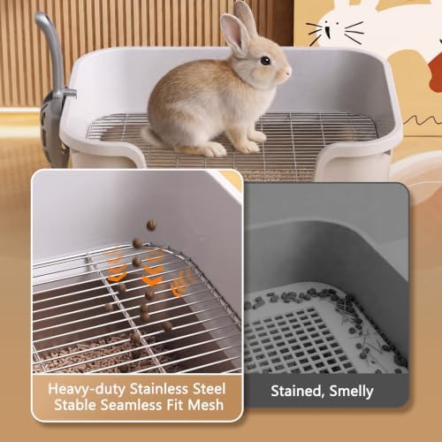 Stainless Steel Rabbit Litter Box - Image 5
