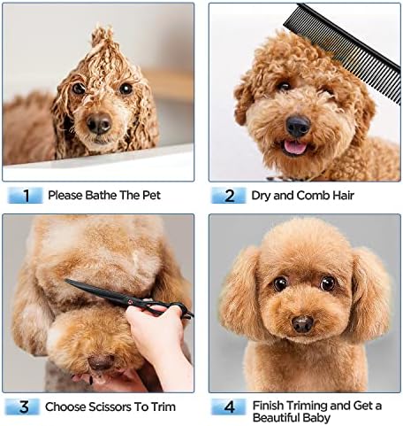 Gimars 7.0in Professional 4CR Stainless Steel Safety Round Tip 6 in 1 Dog - Image 6