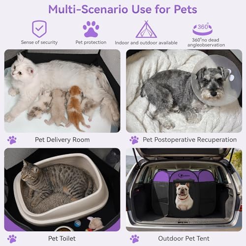 Siedihit Dog Playpen, Puppy Pet Playpen, Dog Crate Tent Cage Indoor - Image 4