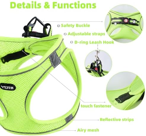 ROYPET Step-in Air Dog Harness, All Weather Mesh Step in Vest Harness - Image 6