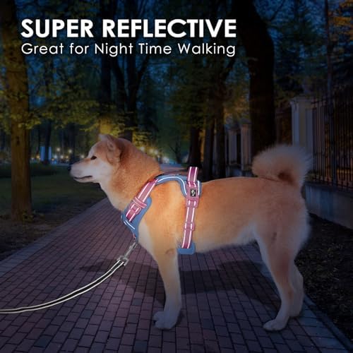 PHOEPET No Pull Dog Harness, Unique Colors Reflective Adjustable Dog Vest - Image 6