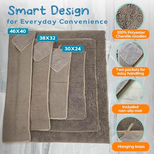 Pet 2-in-1 Dog Towel & Mat – Transforms from Drying to Bath Mat, Ultra Soft - Image 6