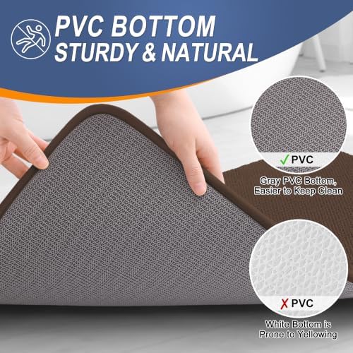OLANLY Memory Foam Bathroom Runner Rugs 70x24, Absorbent Long Mat - Image 4