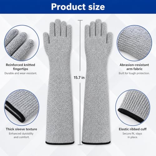Cat Gloves Bite Proof, 15.7” Ultra Flexible Animal Handling Gloves - Image 7