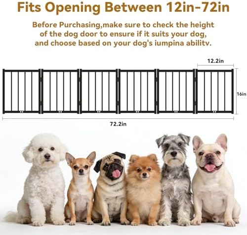 Snuowu 16" Freestanding Short Dog Gate - Image 3