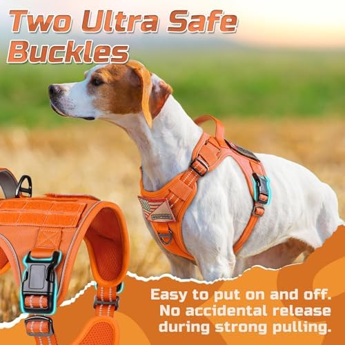 rabbitgoo Tactical Dog Harness for Large, No Pull Military Service Vest - Image 2