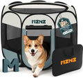 Dog Cat Playpen, Portable Puppy Pet Crate Indoors by MZNZ