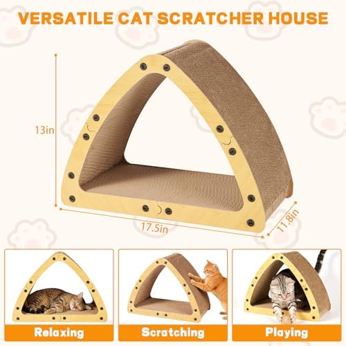 TIMIEEYA Cardboard Cat House - Image 2
