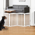 Freestanding Dog Gate Indoor, Doggie Gate Foldable Dog Gates by SFJC