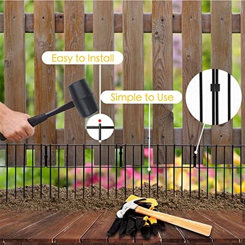 26 Pack Animal Barrier Fence, 12In x 28.00Ft Upgrade 1.26 in Gap Decorative - Image 3