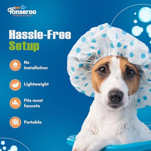 Rinseroo: Slip-On Tub Hose – As Seen on Shark Tank – 5ft Flex Bathtub Faucet - Image 3