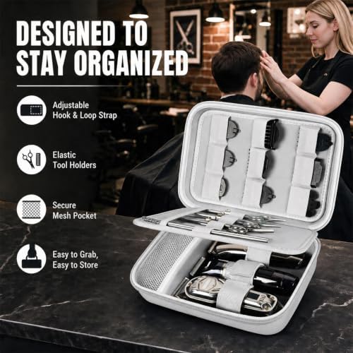 Boobowl Barber Accessories Bag for Clippers and Supplies, Hair Clipper Box - Image 4