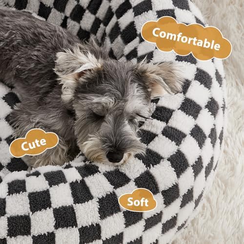 BFPETHOME Small Washable Cozy Donut Dog Beds - Image 2