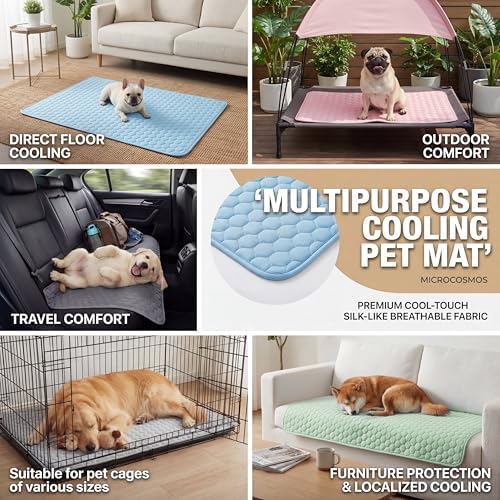 MICROCOSMOS Summer Cooling Mat & Sleeping Pad- Water Absorption Top, Easy Carry - Image 6