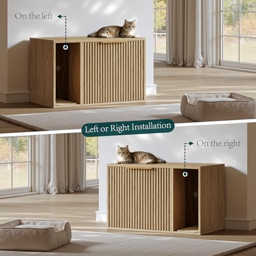 Evermagin 31.5" Cat Litter Box Enclosure Furniture - Image 6