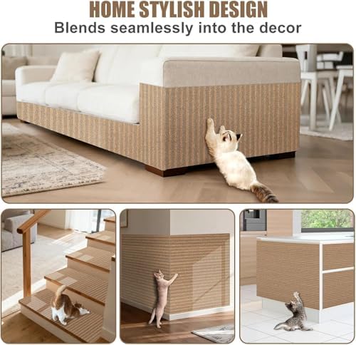 Natural Cork-Cat Scratch Pad-Cat Scratch Mat Rug-Avoid Cat Couch Protector-Cat - Image 5