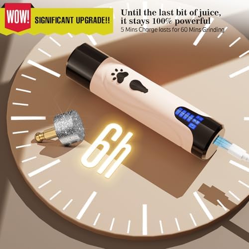 YABIFE Dog Nail Grinder, Dog Nail Trimmers and Clippers Kit, Super Quiet - Image 2