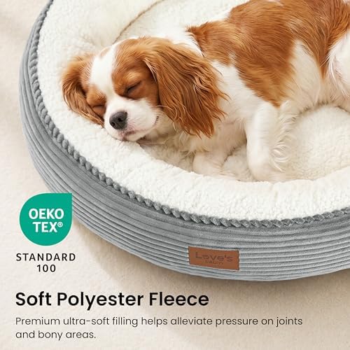 Love's cabin Round Donut Cat and Dog Cushion Bed, 30in Pet Bed - Image 7