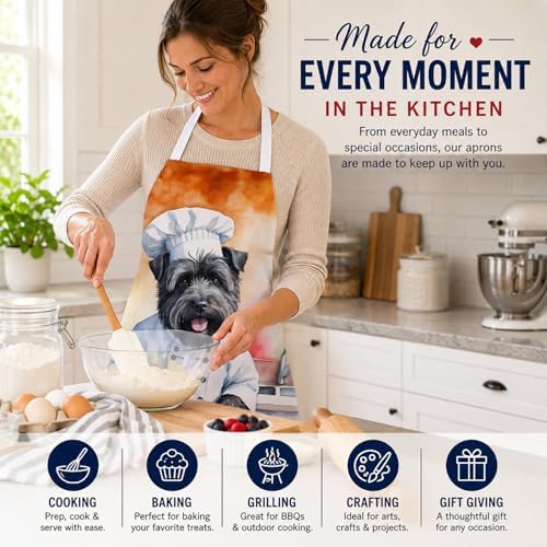 Caroline's Treasures Bouvier des Flandres The Chef Apron Cooking Kitchen Server - Image 6