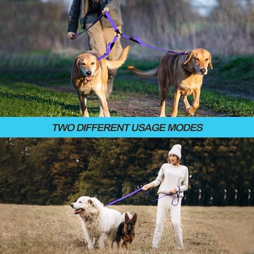 PetBonus Double Dog Leash, No Tangle Dual Leash, Reflective Walking Training - Image 5