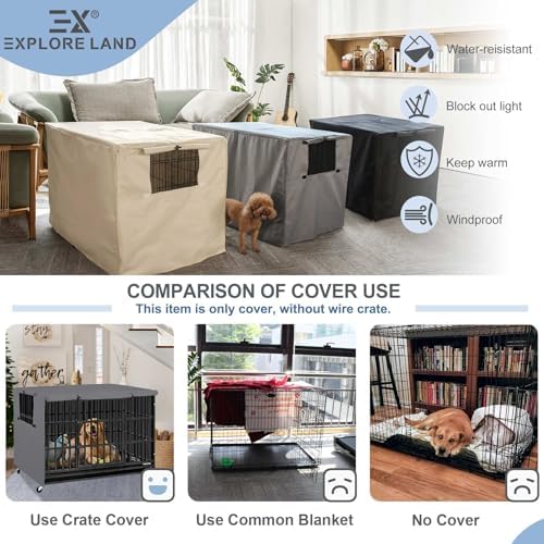 Explore Land Dog Crate Cover, 30 inches - Image 5