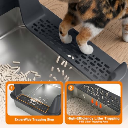 AIPERRO Stainless Steel Litter Box - Image 4