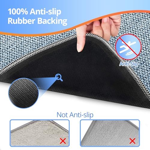 Upgraded Bath Mat 19x30Inch, Thin Bath Mats Rugs - Image 4