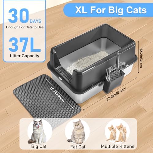 Marchul 2 Pack Stainless Steel Cat Litter Box - Image 5