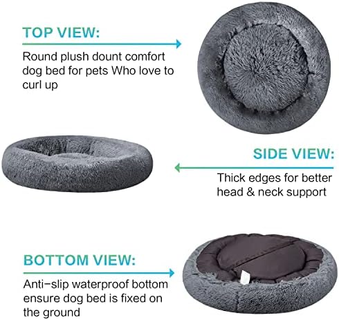 SAVFOX 54 inches Calming Donut Dog Bed - Image 4