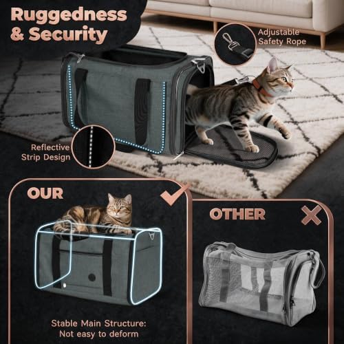 YUDODO 2 Packs 25 lbs Soft Sided Pet Carrier - Image 5
