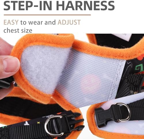 PUPTECK Halloween Dog Harness, Collar and Leash Set No Pull - Image 3