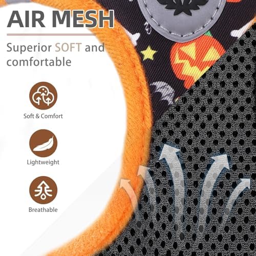 PUPTECK Halloween Dog Harness, Collar and Leash Set No Pull - Image 2