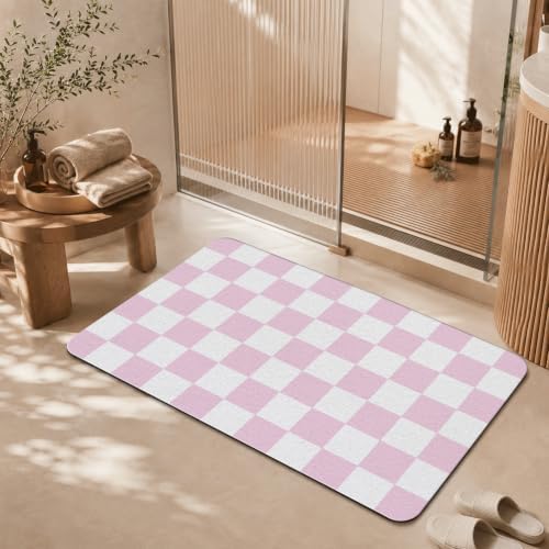 Natural Diatomaceous Earth Bath Mat, Ultra Thin Quick Dry Floor Rug - Image 2