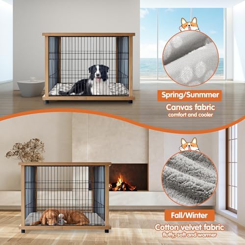 BALAPET Washable Dog Crate Pan Cover, Soft Plush Velvet Liner - Image 4