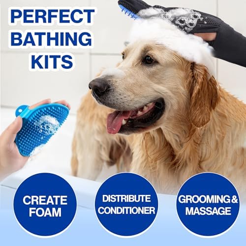 Pet Grooming Set with Dog Washing Gloves - Image 5