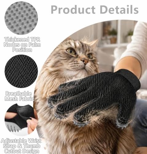 Pet Hair Removal Glove with Silicone Tips - Image 3