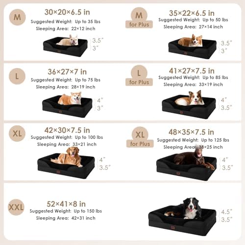 EHEYCIGA Orthopedic Dog Bed for Medium Dog, Memory Foam Dog Couch - Image 5