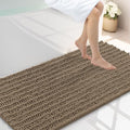Smiry Bathroom Rugs 40X24, Extra Soft Rubber Backing Chenille Bath Mats by Smiry