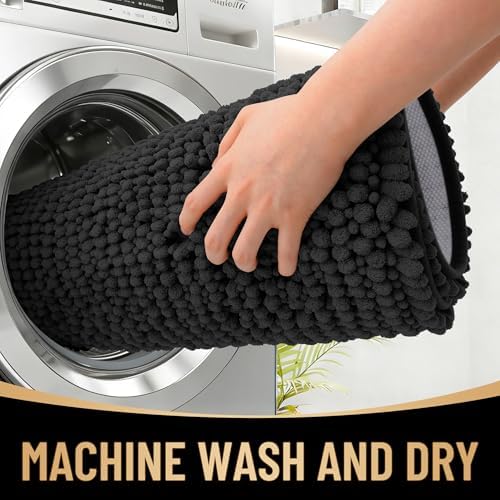 OLANLY Thick Chenille Large Bathroom Rugs 70x46, Absorbent Bath Mat - Image 4