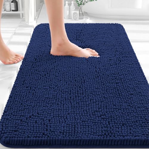 OLANLY Bathroom Rugs 36x24, Extra Soft Absorbent Chenille Bath Rugs by OLANLY