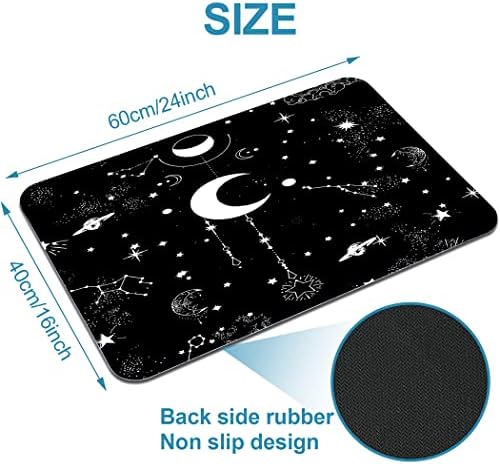 YISUMEI Galaxy Moon Star Bathroom Mat, Non-Slip Super Absorption Bath Carpet - Image 2
