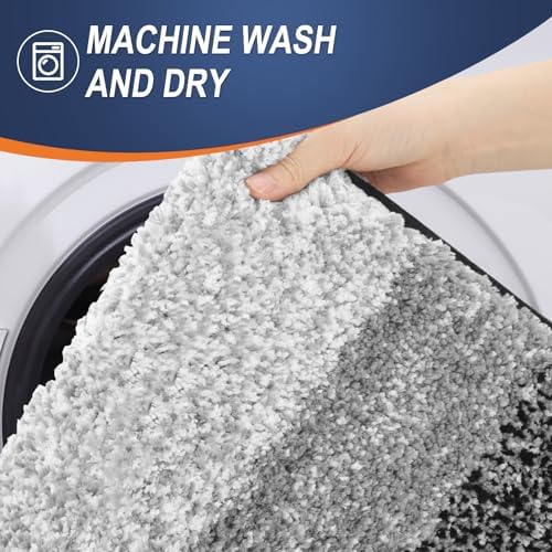 OLANLY Bathroom Runner Rug 70x20, Extra Soft Absorbent Microfiber Bath Rugs - Image 6