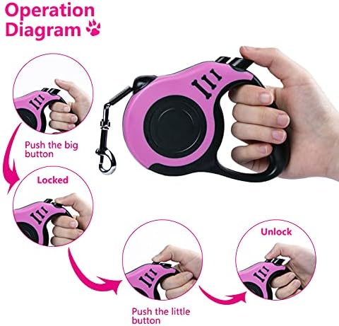 Retractable Dog Leash 10ft, Tangle-Free Expandable Leash - Image 3