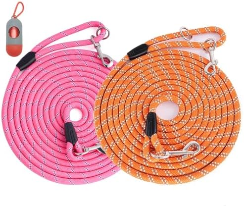 Long Dog Leash for Dog Training 16FT/30FT/50FT, Reflective Heavy Duty Dog Lead by Lanwandeng