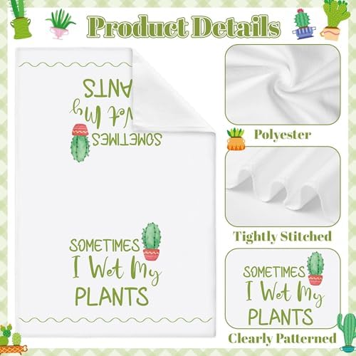 Cactus Potted Kitchen Hand Towels - Image 3