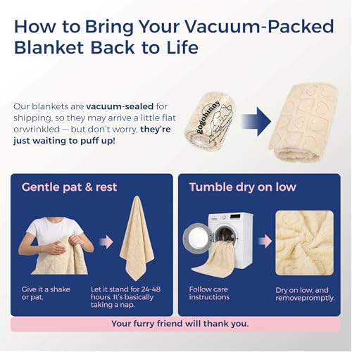 gogobunny Pet Blanket for Dogs Cats, 300GSM Ultra Soft Coral Fleece Blanket - Image 5